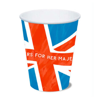 Union Jack Kings Coronation Paper Party Cups, 6 of 6