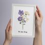 Personalised Birth Flower Family Print, thumbnail 7 of 11