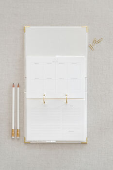 Reusable Planner With 2026 Insert Limited Edition Pressed Flowers, 9 of 11
