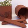 Indian Textile Block Planter Markers, thumbnail 1 of 4