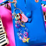 Personalised Bag Charm With Rainbow Links, thumbnail 5 of 9