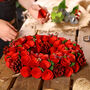 Deluxe Woodland Rose Winter Wreath, thumbnail 4 of 6
