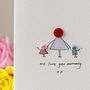 Personalised 'Button Mummy' Handmade Card, thumbnail 2 of 12