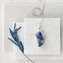 925 Silver Raw Lapis Lazuli Crystal Pendant Necklace, thumbnail 1 of 5