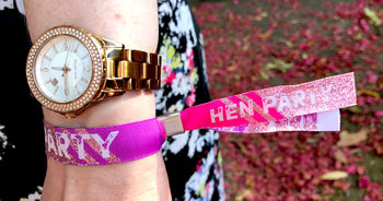 Hen Party Rose Gold Festival Wristbands, 5 of 9