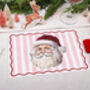 Christmas Placemats With Pink Santa Design, thumbnail 1 of 3