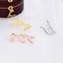 Sterling Silver Butterfly Crawler Earrings, thumbnail 1 of 11