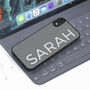 Bold Typography Name iPhone Case 12 13 14 15 Se, thumbnail 7 of 7