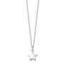 Girls Sterling Solid Silver Star Necklace, thumbnail 2 of 8