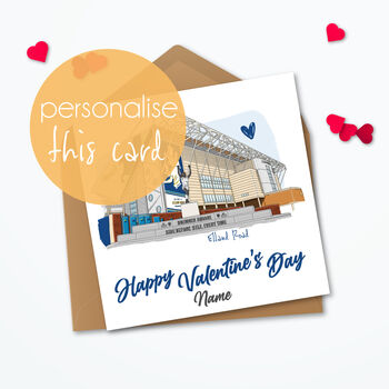Valentines Leeds Utd Personalised Card, 2 of 5