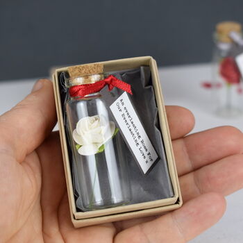 Rose In A Bottle Personalised Love Token, 2 of 6