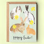 Hoppy Easter Rabbits Card, thumbnail 1 of 3