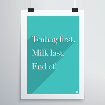 Teabag First Print, 12 of 12