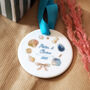 Personalised Sea Shells Christmas Decoration For Couple, thumbnail 1 of 3