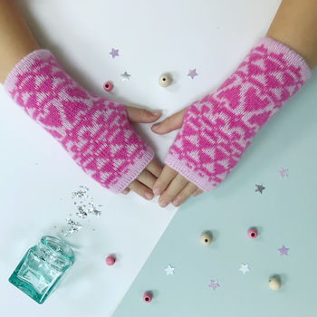 Childrens Knitted Lambswool Wrist Warmers, 4 of 10
