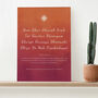 Personalised Diwali Gayatri Mantra Sunrise Framed Print, thumbnail 2 of 6