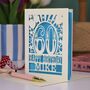 Personalised Any Age Papercut Birthday Card, thumbnail 1 of 7