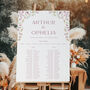 Wildflower Wedding Table Plan In Pink, thumbnail 3 of 5