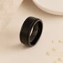 Men’s Personalised Black Stainless Steel Wide Spinner Ring – 8mm, thumbnail 2 of 9