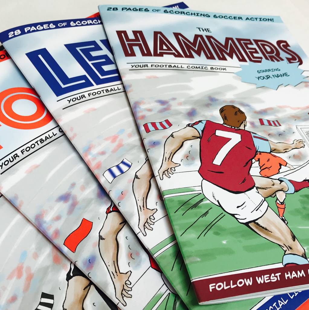 Create Your Own Personalised Football Comic Book By Soccer Star