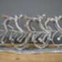 Huge 49cm Silver Cycling Race Ornament Bike Lover Gift, thumbnail 4 of 5