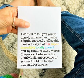 'Super Incredibly Totally Proud': Congratulations Card, 3 of 3