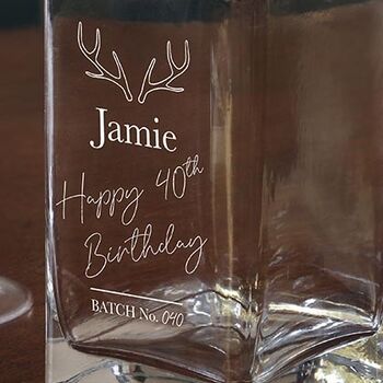 Personalised 40th Birthday Gin Gift Set For Him, 3 of 6
