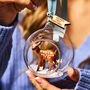 Personalised Baby Deer First Christmas Bauble, thumbnail 2 of 3