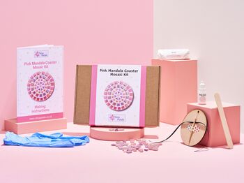 Pink Coaster/Mandala Mosaic Kit, 6 of 7