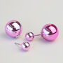 Colourful Ball Ear Jacket Stud Earrings, thumbnail 6 of 12