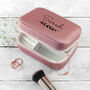 Personalised Wreath Pink Travel Jewellery Case, thumbnail 5 of 12