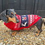 Christmas Red Fairisle Miniature Dachshund Jumper, thumbnail 1 of 4