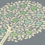Silver Anniversary Gift Personalised Family Tree Print, thumbnail 8 of 12