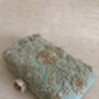 Mint Green Handcrafted Rectangular Clutch Bag, thumbnail 7 of 10