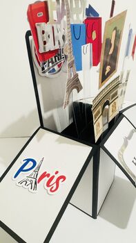 Personalisable Paris Themed 3D Greeting/Gift Card, 4 of 8