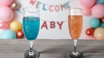 Gender Reveal Floss Drink – Glittery Surprise, 3 of 4