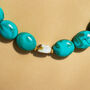 Chunky Turquoise Bead Necklace, thumbnail 2 of 6