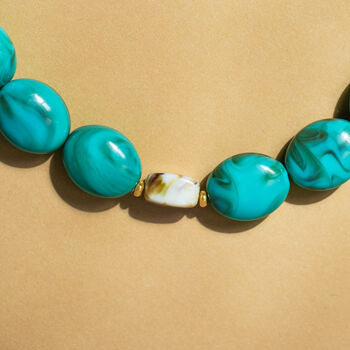 Chunky Turquoise Bead Necklace, 2 of 6