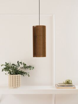 Mid Century Wood Pendant Light, 2 of 7