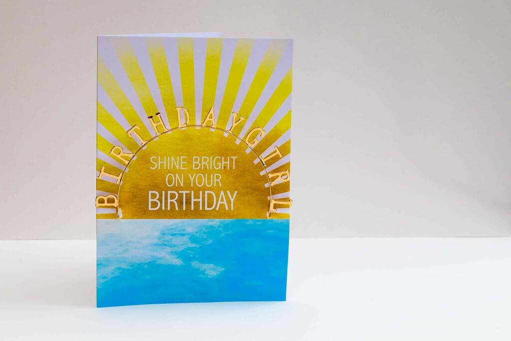 Happy Birthday Card With Birthday Girl Tiara, 1 of 3
