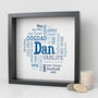 Personalised 65th Birthday Word Art Gift For Him, thumbnail 2 of 11