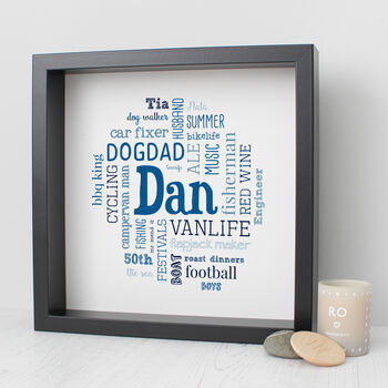 Personalised 65th Birthday Word Art Gift For Him, 2 of 11