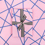 Luxury Pink And Blue Geometric Wrapping Paper, thumbnail 1 of 7