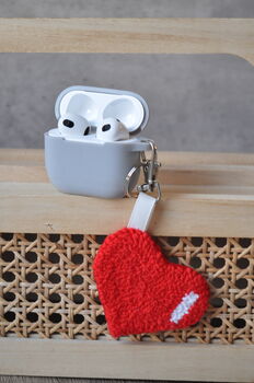Tufted Cute Airpods Charm And Keychain, 4 of 6