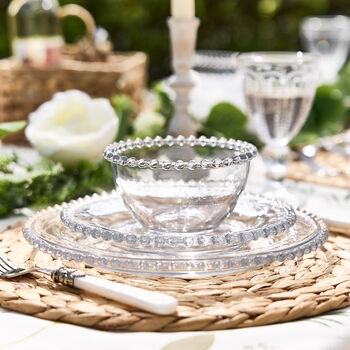 12 Piece Bella Perle Glass Beaded Dinner Set, 3 of 4