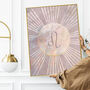 Custom Star Sign Birthday Zodiac Art Print, thumbnail 1 of 9