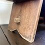 Handmade Vintage Wooden Stool, thumbnail 2 of 6