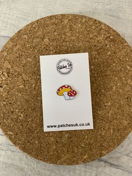 Cute Mushroom Enamel Pin Badge, 2 of 3