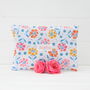 Personalised Wipe Clean Floral Make Up Bag, thumbnail 1 of 9