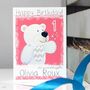 Personalised Arctic Polar Bear Birthday Card, thumbnail 2 of 10